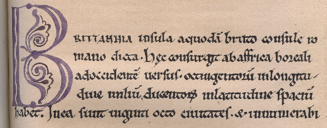 Facsimile: Start of historical section of Manuscript C.