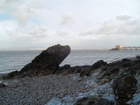 Photo: remains of Rock-arch.