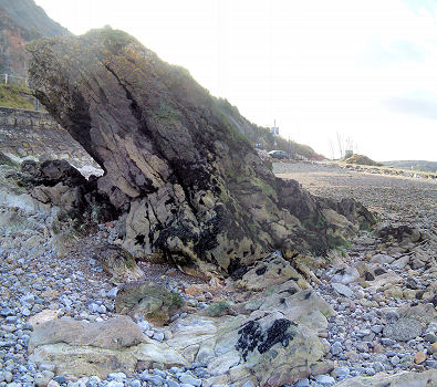 Photo: remains of Rock-arch.