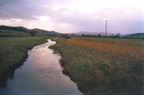 Photo: The River Trannon, looking upstream.