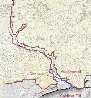 Map: Features on the lower Troggy.