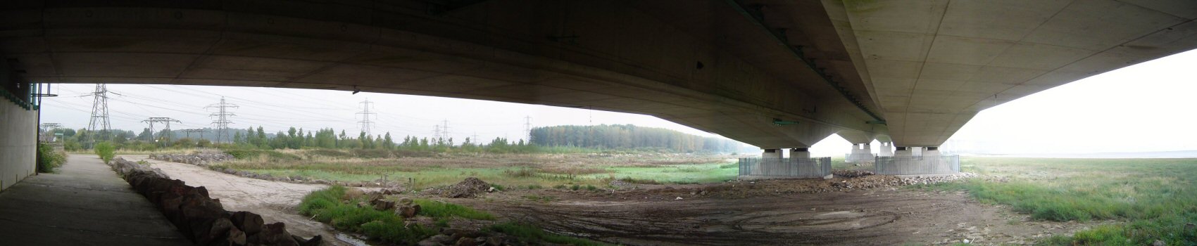 Photo: Under the bridge at Caldicot Pill.