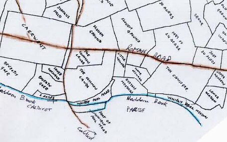 Map: Tithe map of Caerwent area.