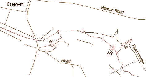 Map: Rough outline of whirlpools the 1880s.